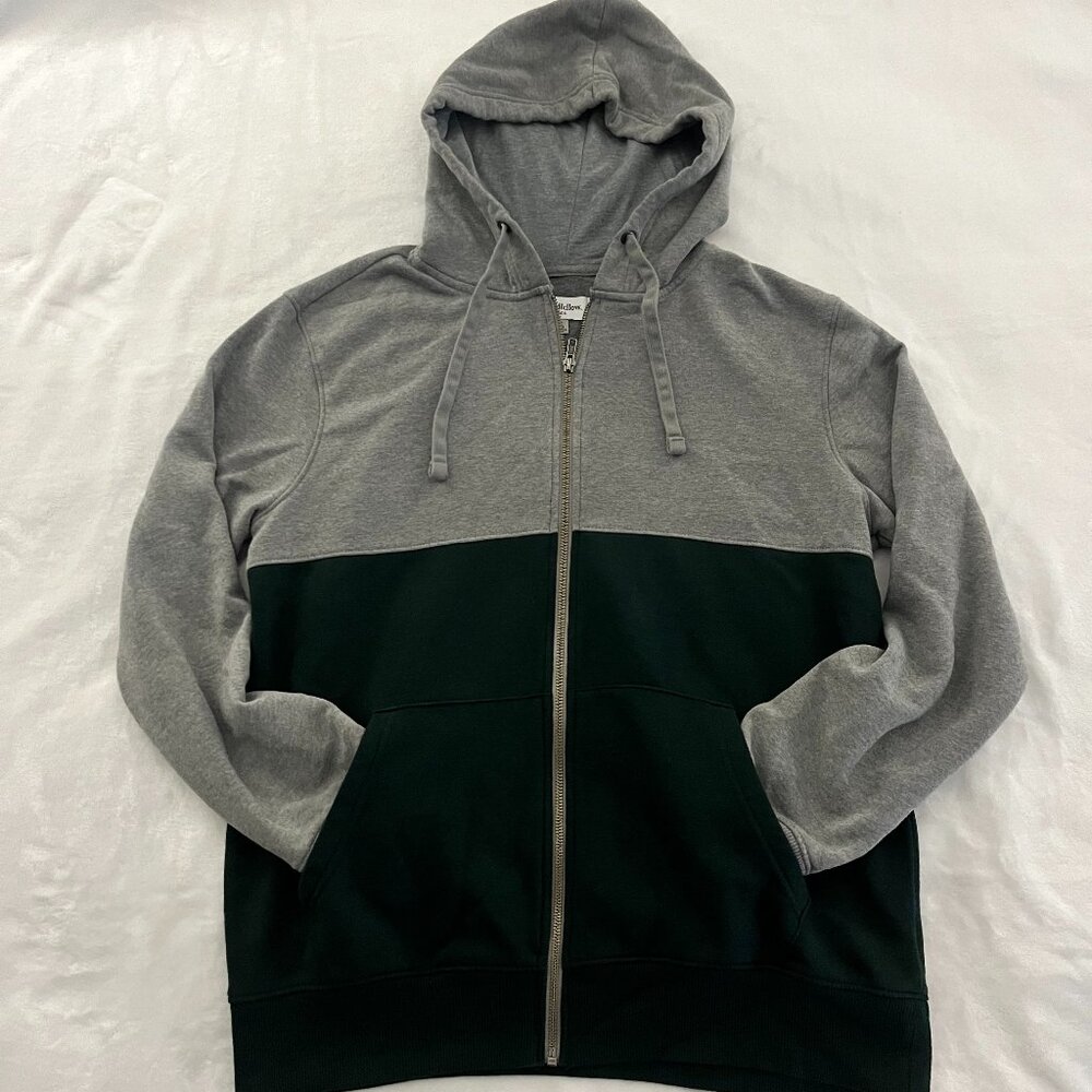 Goodfellow & Co. Men's Size Large Gray / Green Hoodie Sweatshirt